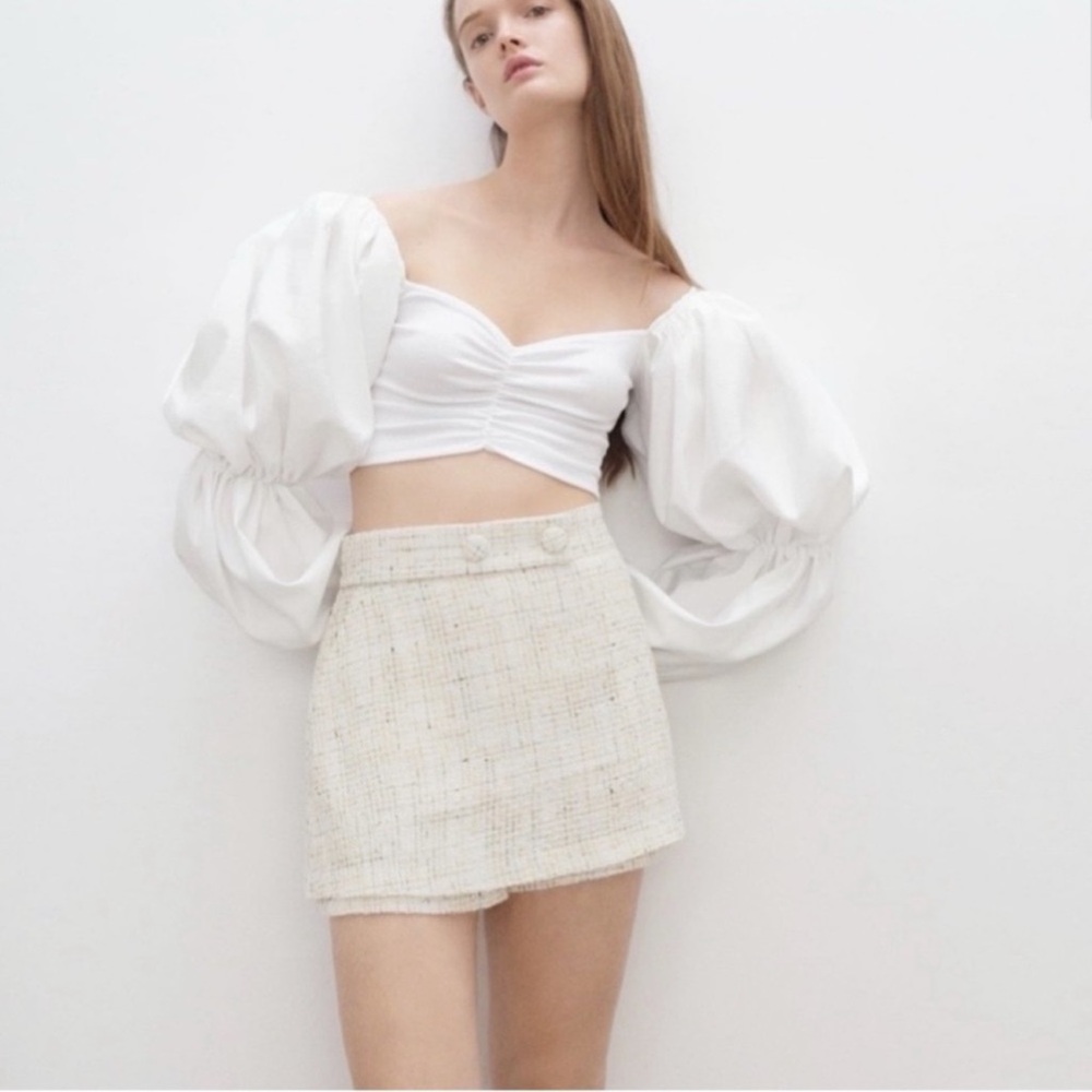 Zara tweed skort